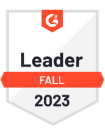 G2 badge for leader in fall of 2023