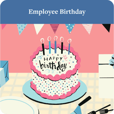 Employee birthday Kudoboard