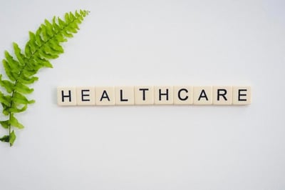 Healthcare written in letter blocks