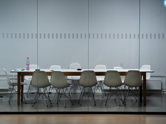 Empty office meeting room