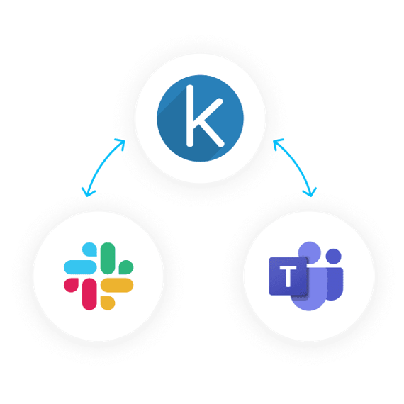 Kudoboard integrating with Slack and Teams