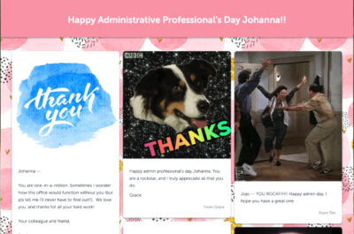 Administrative professionals day group card