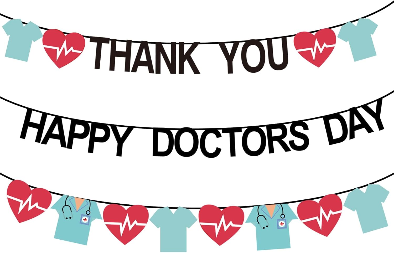 Doctor's Day Decoration banner reading 